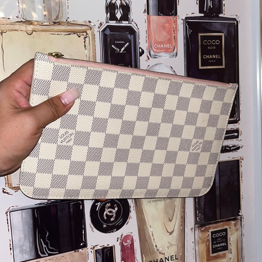 💎FINAL PRICE💎LOUIS VUITTON POCHETTE GM AZUR ROSE BALLERINE